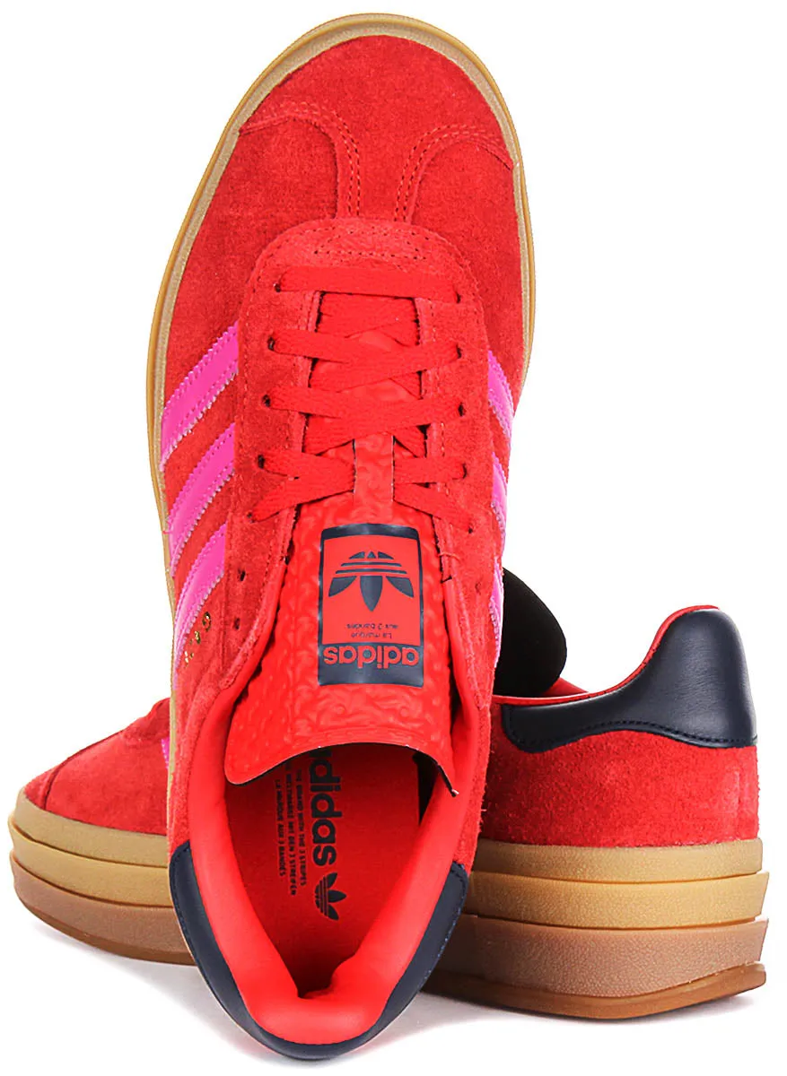 Adidas Gazelle Bold W In Red Pink For Women