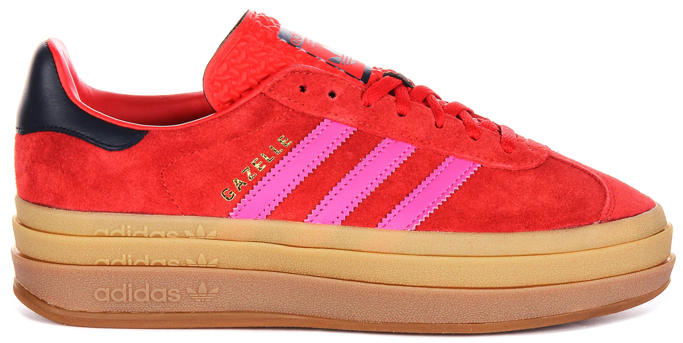 Adidas Gazelle Bold W In Red Pink For Women