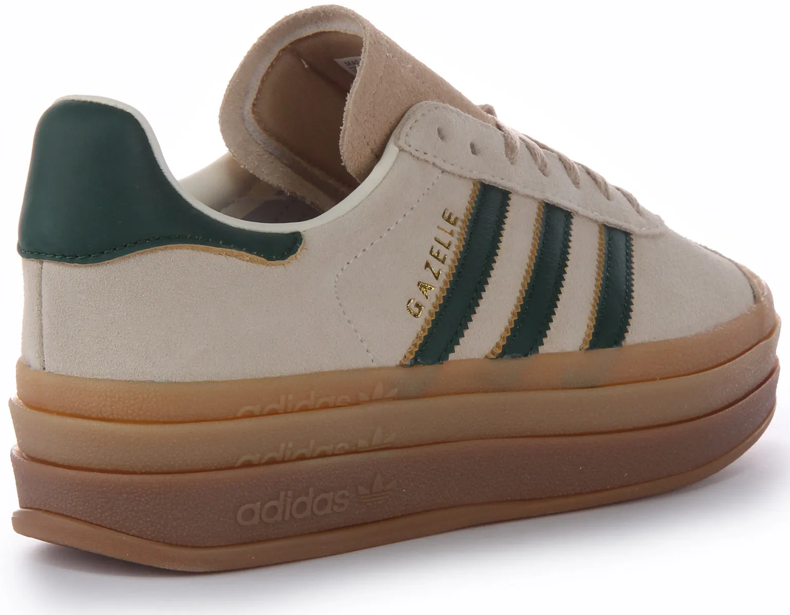 Adidas Gazelle In White Green For Women