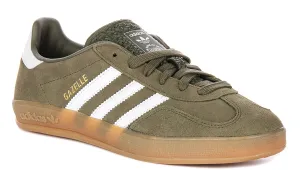 Adidas Gazelle Indoor In Olive White
