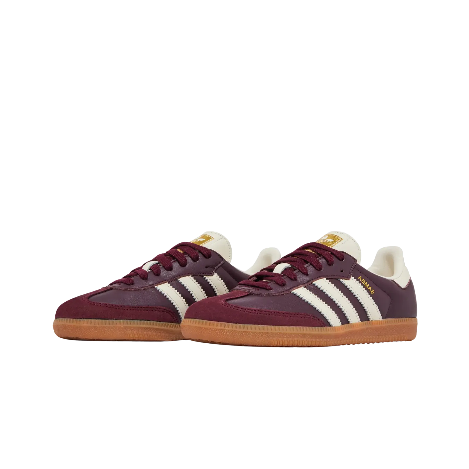 adidas Samba OG Maroon Gold Metallic (Women's)