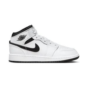 Air Jordan 1 Mid 'Reverse Panda' Big Kids' Shoes