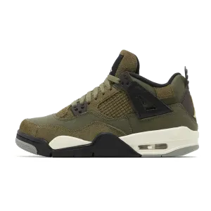 Air Jordan 4 Retro SE Craft Medium Olive (GS)
