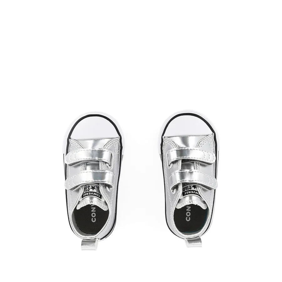 ALL STAR 2V LOW INFANT SHINE - SILVER/WHITE/SILVER