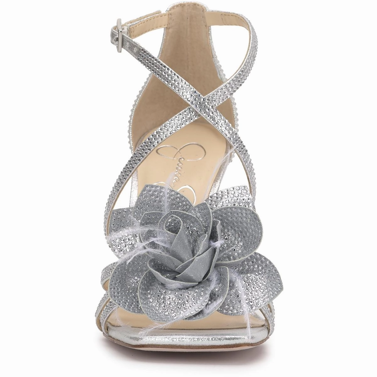 Allore 2 Womens Ostrich Shimmer Ankle Strap