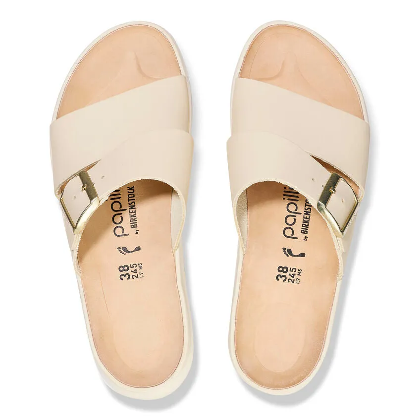 Almina - Ecru Natural Leather||Almina - Cuir naturel cru