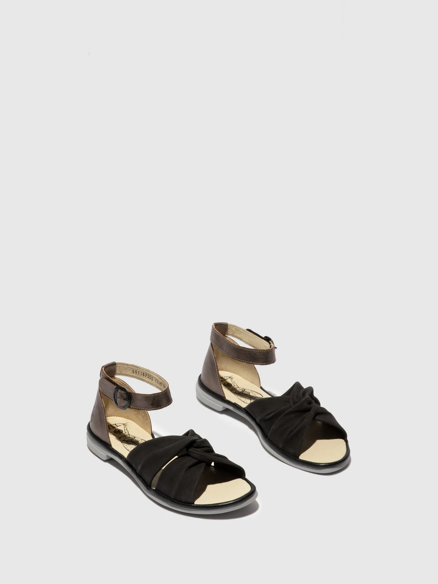 Ankle Strap Sandals COFA167FLY BLACK/BRONZE/BLACK