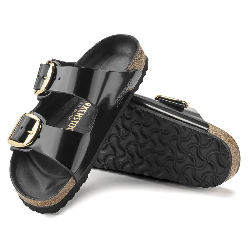 Arizona Big Buckle -  Black High Shine Leather||Arizona grosses boucles - Cuir noir trs brillant