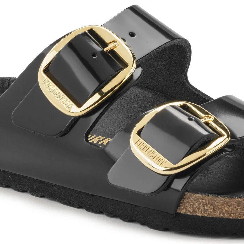 Arizona Big Buckle -  Black High Shine Leather||Arizona grosses boucles - Cuir noir trs brillant