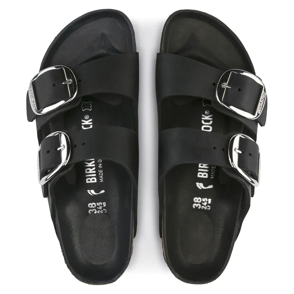 Arizona Big Buckle -  Black Oiled Leather||Arizona grosses boucles - Cuir huil noir