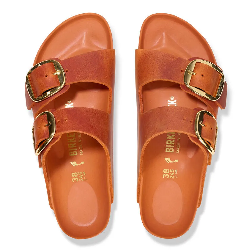 Arizona Big Buckle -  Burnt Orange Oiled Leather||Arizona grosses boucles - Cuir huil orange brl