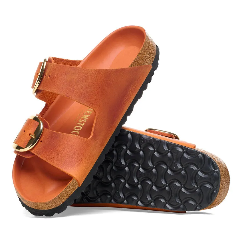 Arizona Big Buckle -  Burnt Orange Oiled Leather||Arizona grosses boucles - Cuir huil orange brl