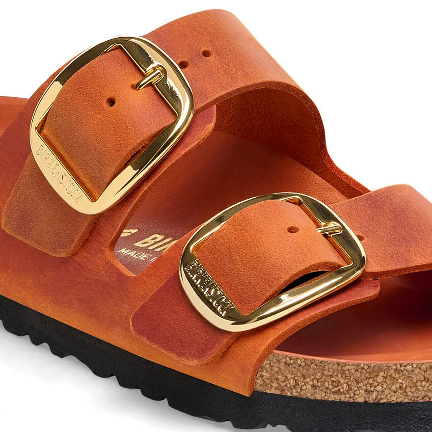 Arizona Big Buckle -  Burnt Orange Oiled Leather||Arizona grosses boucles - Cuir huil orange brl