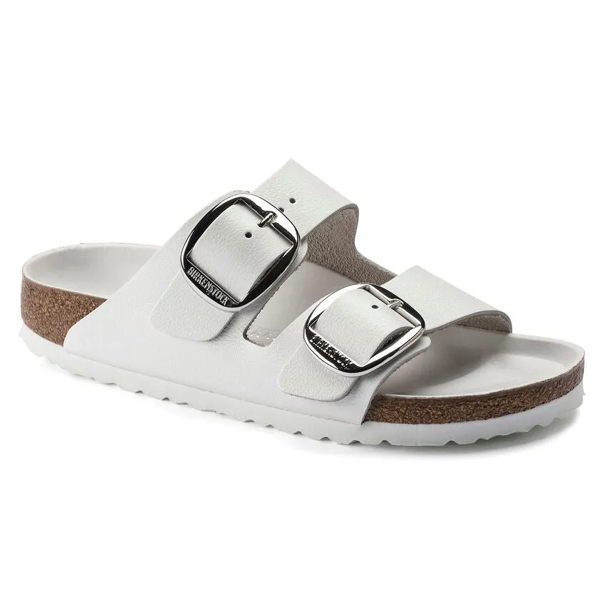Arizona Big Buckle -  White Oiled Leather||Arizona grosses boucles - Cuir huil blanc