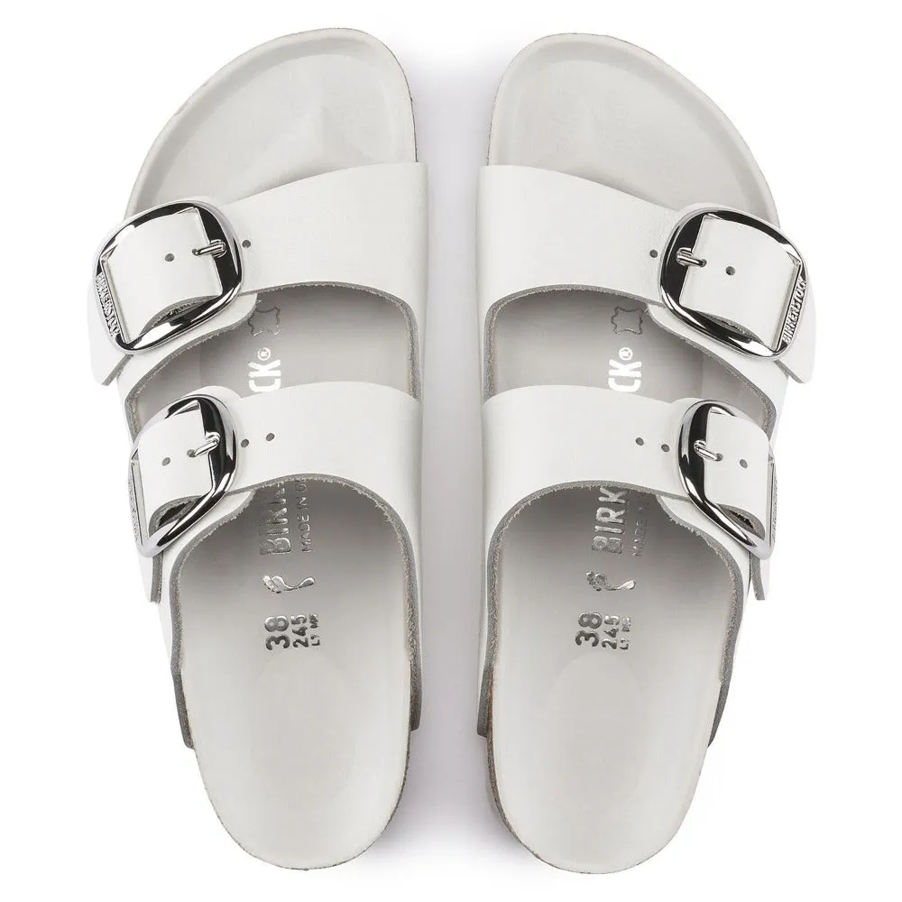 Arizona Big Buckle -  White Oiled Leather||Arizona grosses boucles - Cuir huil blanc