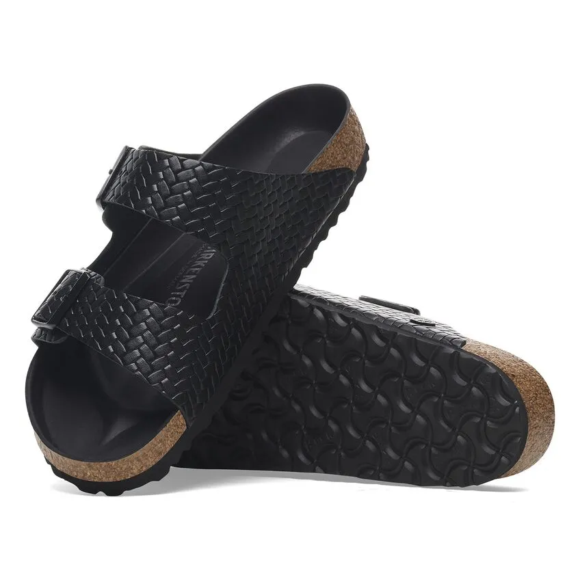 Arizona - Black Embossed Leather||Arizona - Cuir estamp noir
