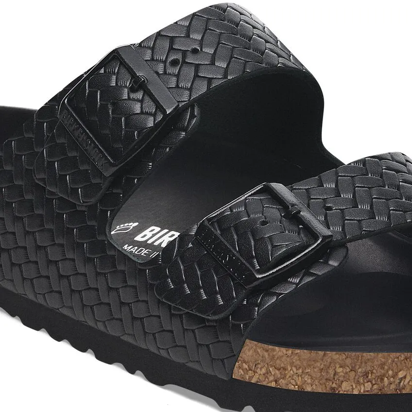 Arizona - Black Embossed Leather||Arizona - Cuir estamp noir