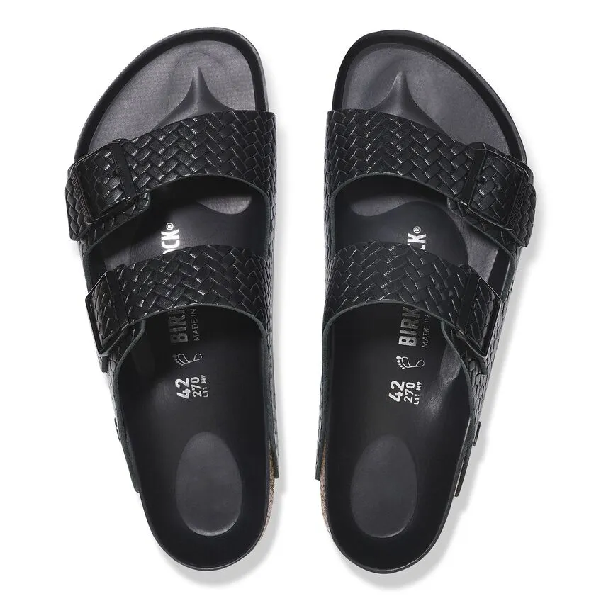Arizona - Black Embossed Leather||Arizona - Cuir estamp noir