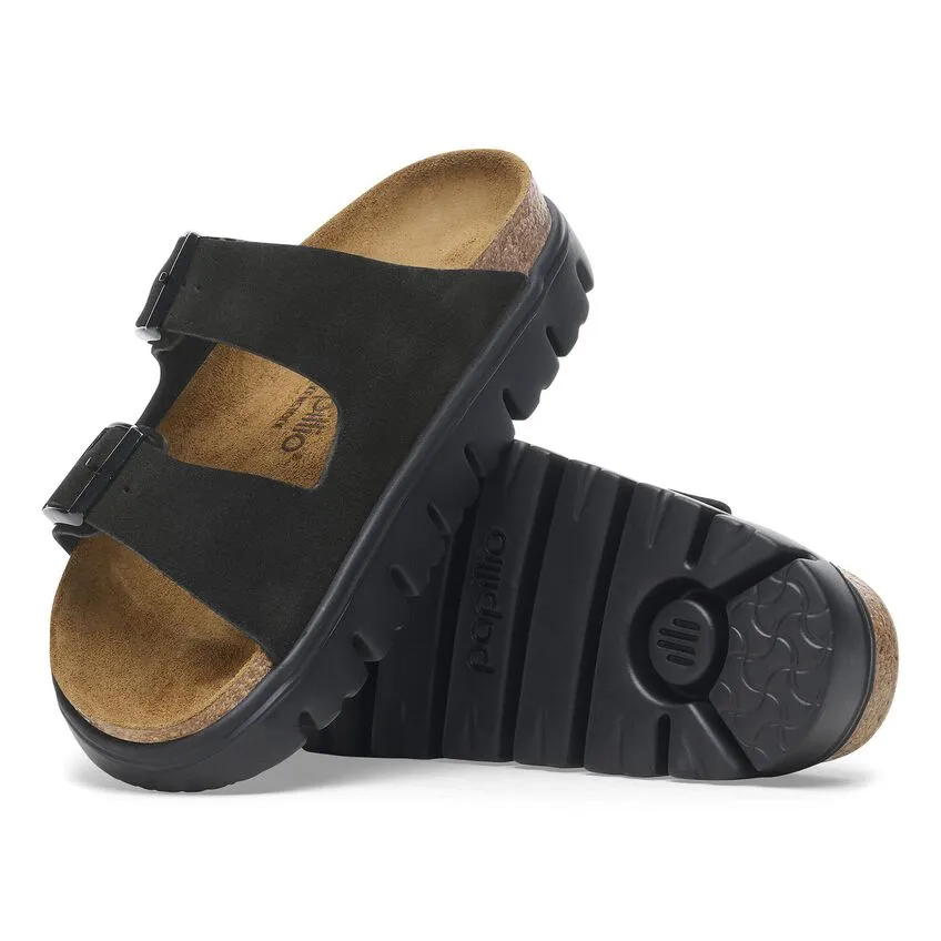 Arizona Chunky - Black Suede||Arizona grosse semelle - Sude noir