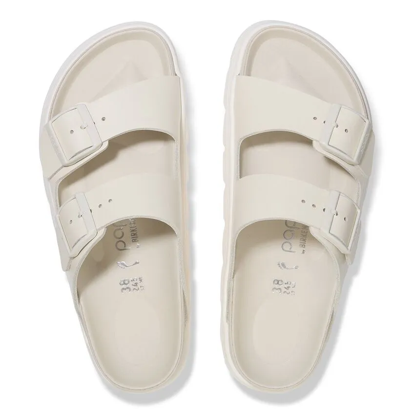 Arizona Chunky Exquisite - Eggshell Leather||Arizona grosse semelle raffine - Cuir coquille d'oeuf