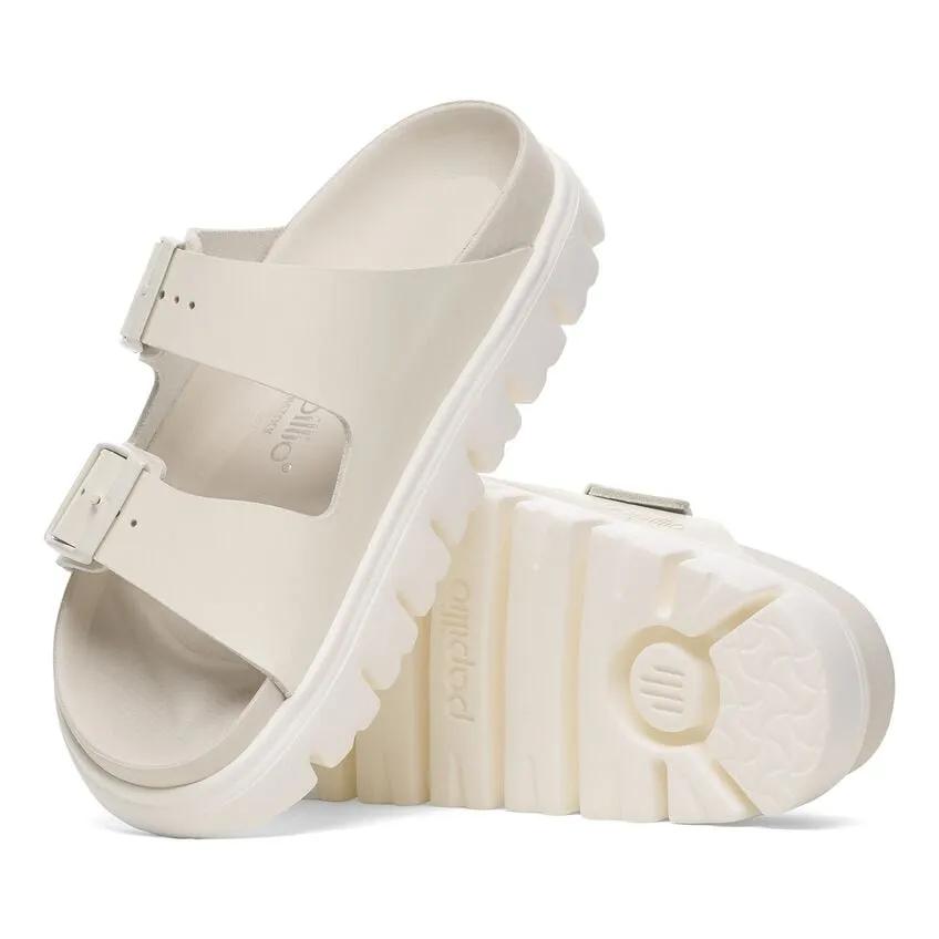 Arizona Chunky Exquisite - Eggshell Leather||Arizona grosse semelle raffine - Cuir coquille d'oeuf