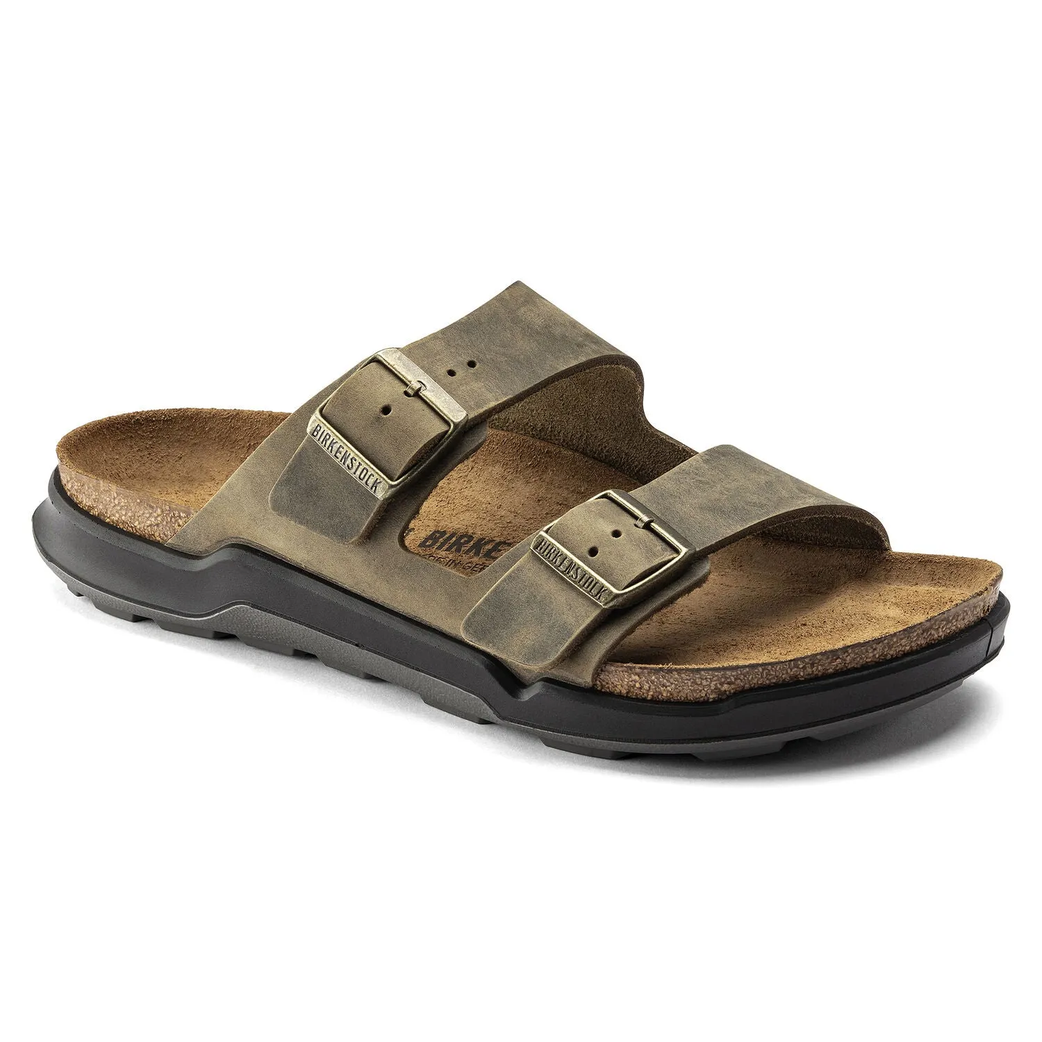 Arizona Crosstown Men - Artic Old Faded Khaki Oiled Leather||Arizona Crosstown pour hommes - Cuir huil kaki dfraichi