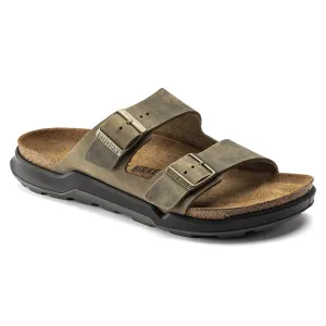 Arizona Crosstown Men - Artic Old Faded Khaki Oiled Leather||Arizona Crosstown pour hommes - Cuir huil kaki dfraichi