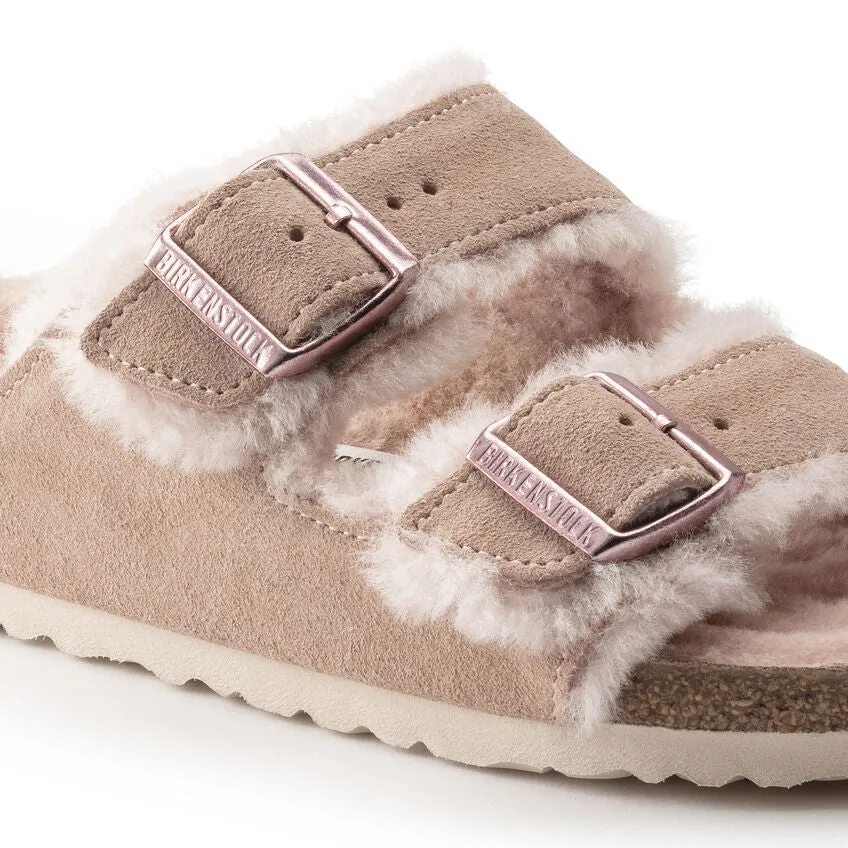 Arizona - Light Rose Suede Shearling||Arizona - Sude Fourrure Rose Clair