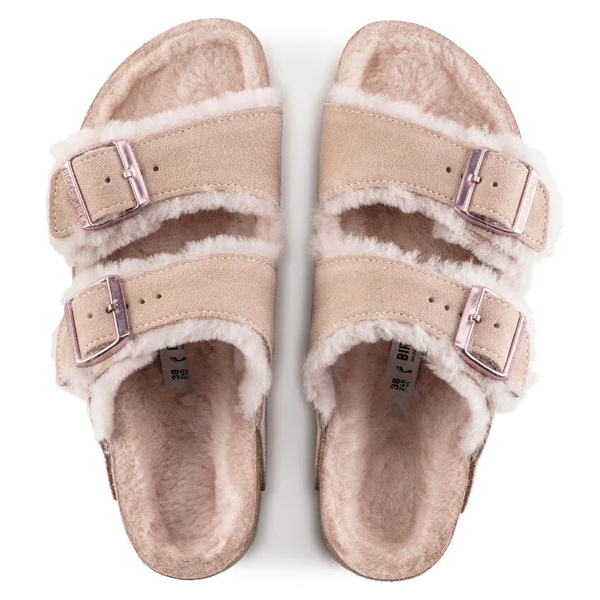 Arizona - Light Rose Suede Shearling||Arizona - Sude Fourrure Rose Clair