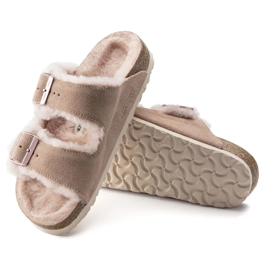 Arizona - Light Rose Suede Shearling||Arizona - Sude Fourrure Rose Clair