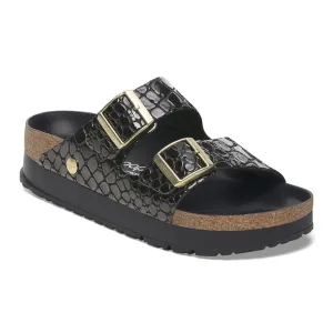 Arizona Platform - Black Patent Leather||Arizona plateforme - Cuir verni noir