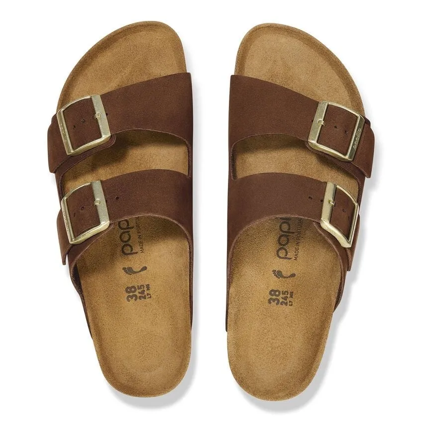 Arizona Platform- Dark Tea Nubuck Leather||Arizona Platform - Cuir nubuck th noir