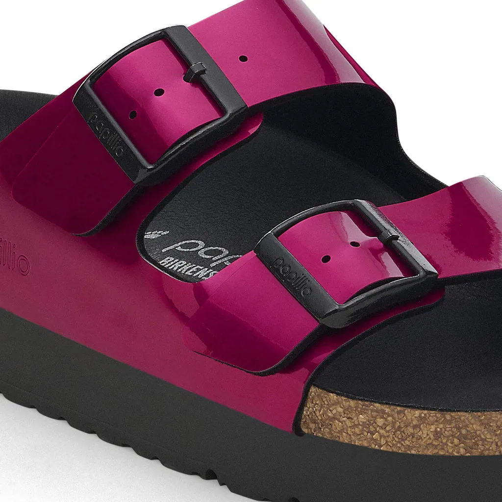 Arizona Platform Vegan - Metallic Magenta Birko-Flor||Arizona plateforme vgane - Birko-flor magenta mtallique