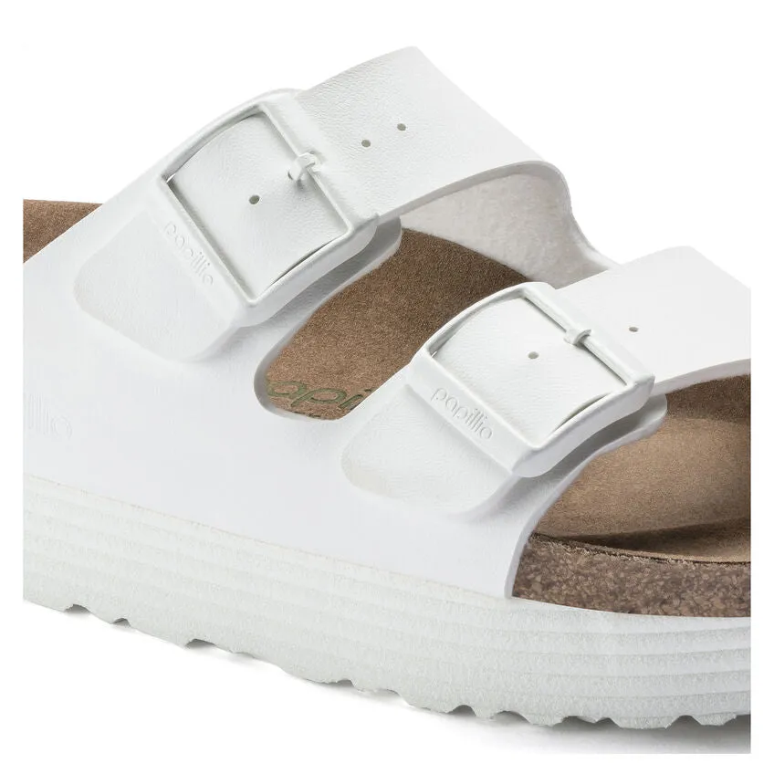 Arizona Platform Vegan - White Birko-Flor||Arizona Platforme vgane - Birko-Flor blanc