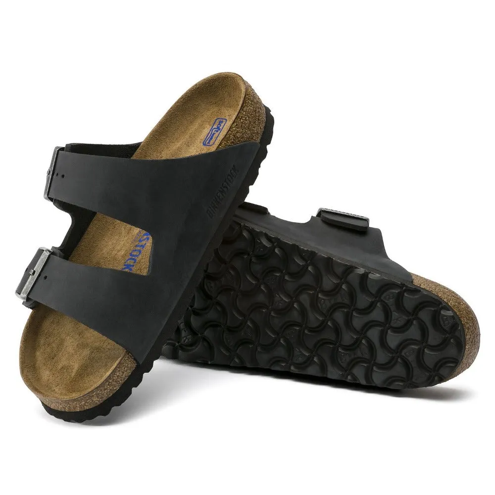 Arizona Soft - Black Oiled Leather||Arizona assise plantaire souple - Cuir Huil Noir