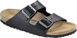 Arizona Soft - Black Oiled Leather||Arizona assise plantaire souple - Cuir Huil Noir
