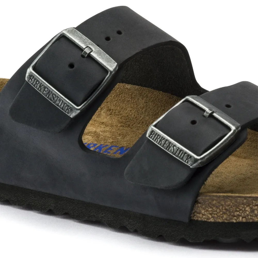 Arizona Soft - Black Oiled Leather||Arizona assise plantaire souple - Cuir Huil Noir