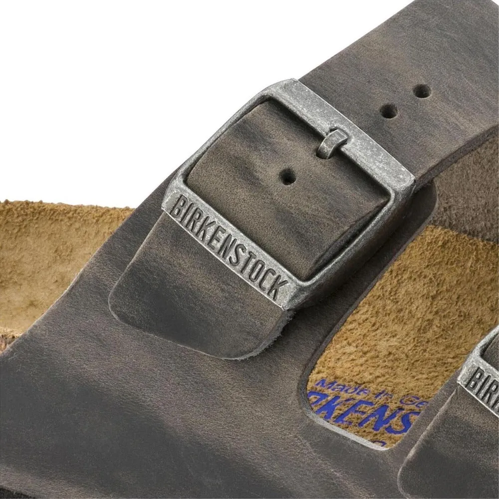Arizona Soft - Iron Oiled Leather||Arizona assise plantaire souple - Cuir huil fer
