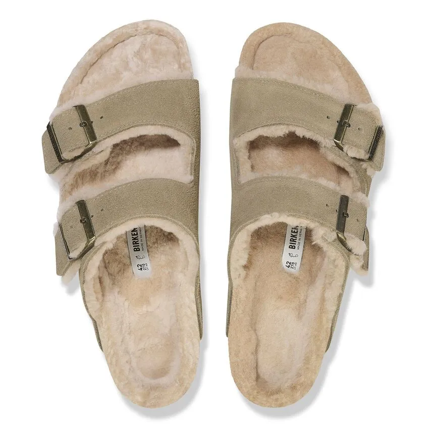 Arizona - Taupe Suede Shearling||Arizona - Sude fourrure taupe