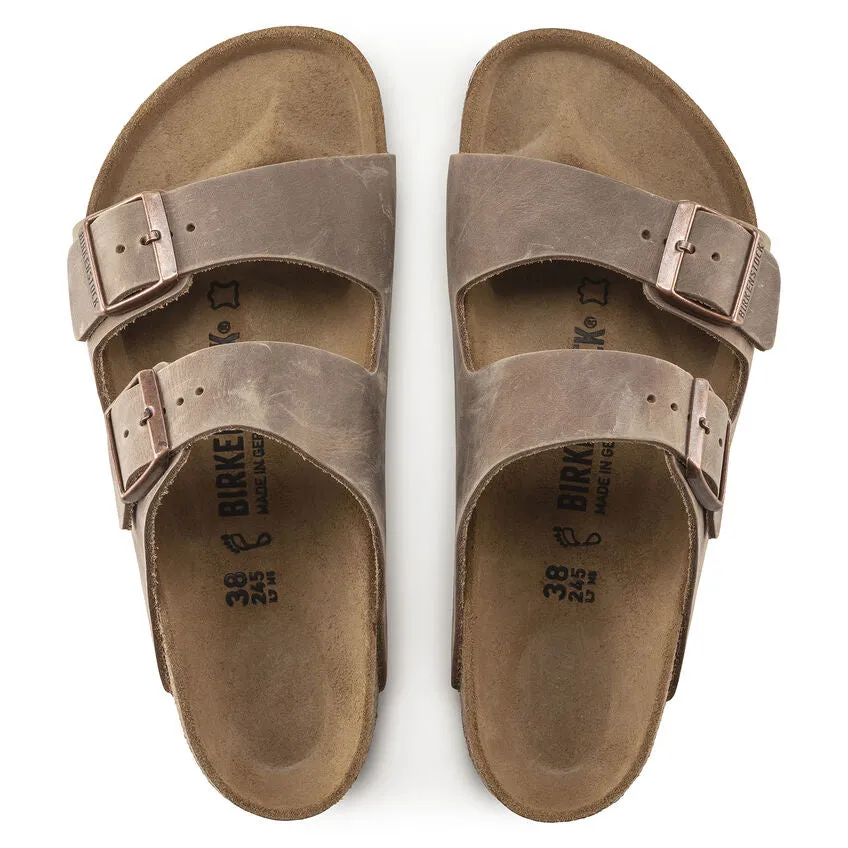 Arizona - Tobacco brown Oiled leather||Arizona - Cuir Huil Brun tabac