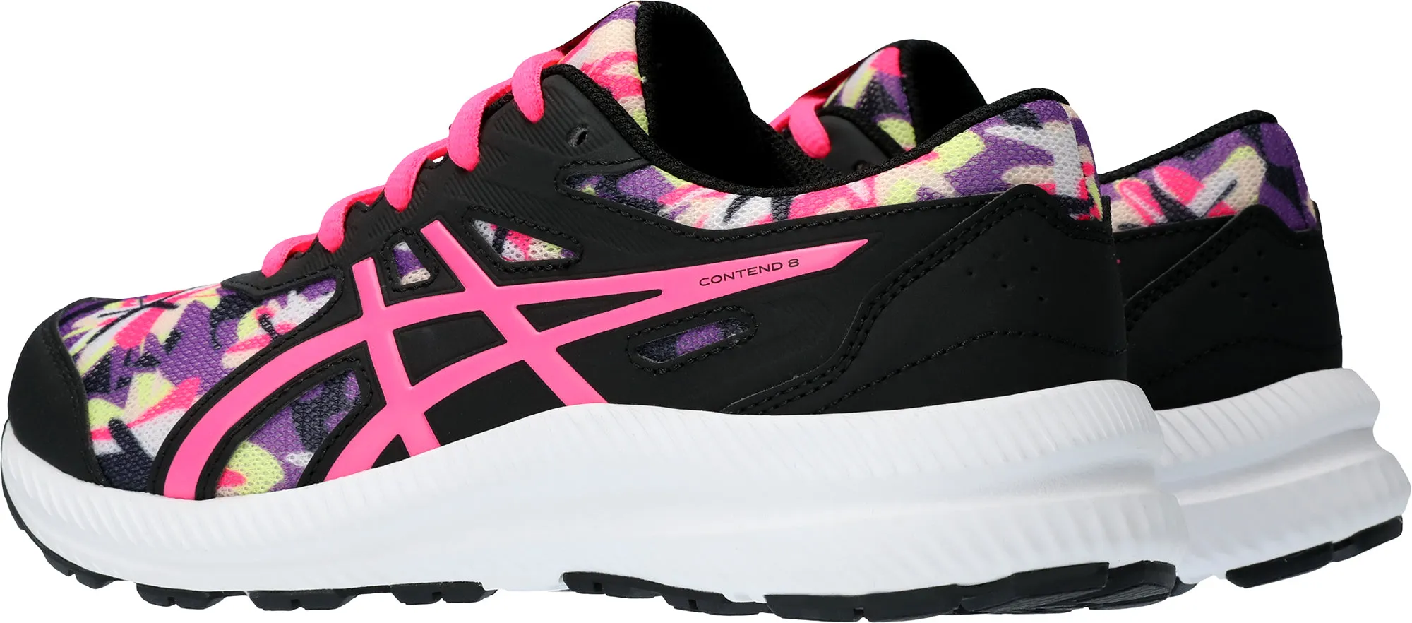 Asics Contend 8 GS Junior Running Shoes - Black