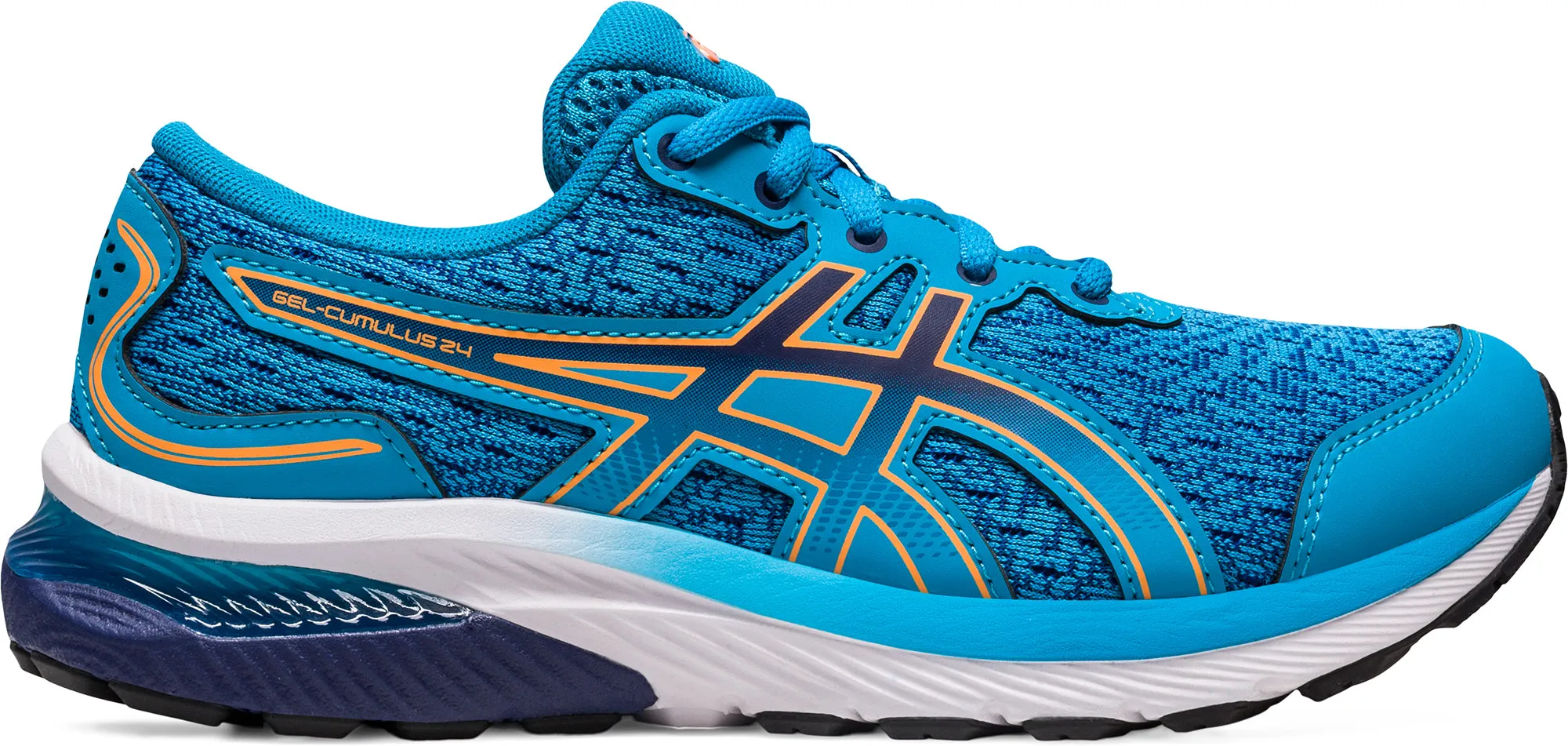 Asics Gel Cumulus 24 GS Junior Running Shoes - Blue