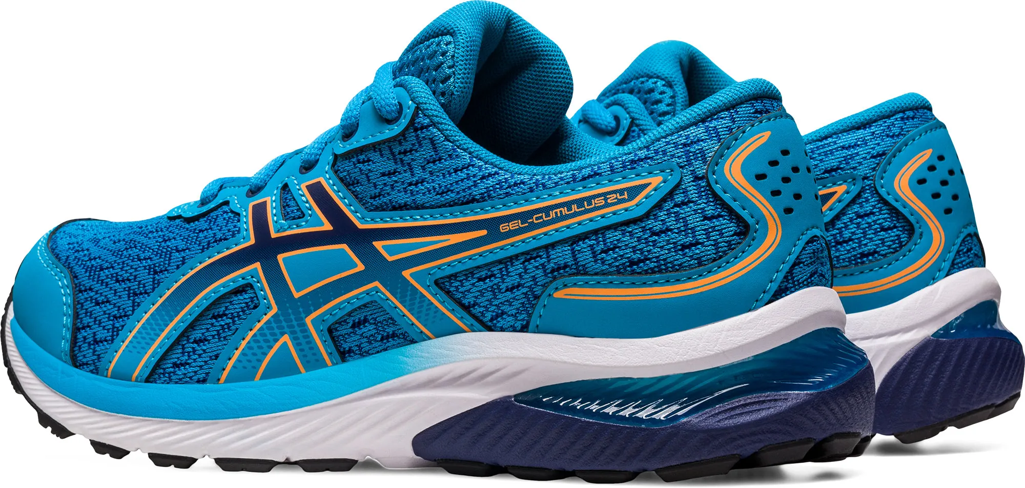 Asics Gel Cumulus 24 GS Junior Running Shoes - Blue