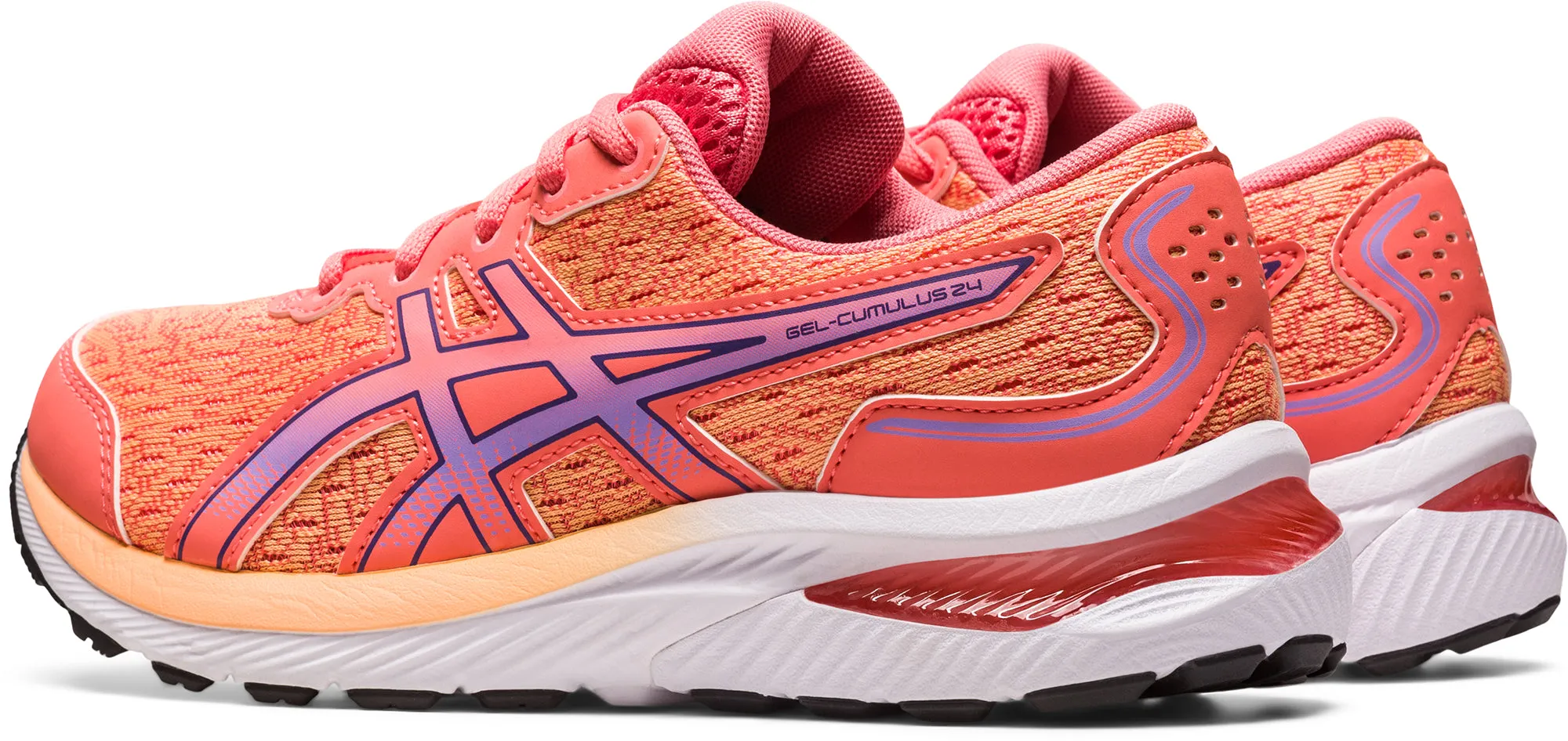 Asics Gel Cumulus 24 GS Junior Running Shoes - Orange