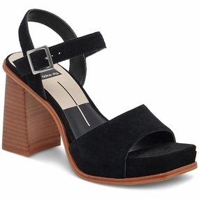 Aubrey Womens Buckle Suede Block Heel