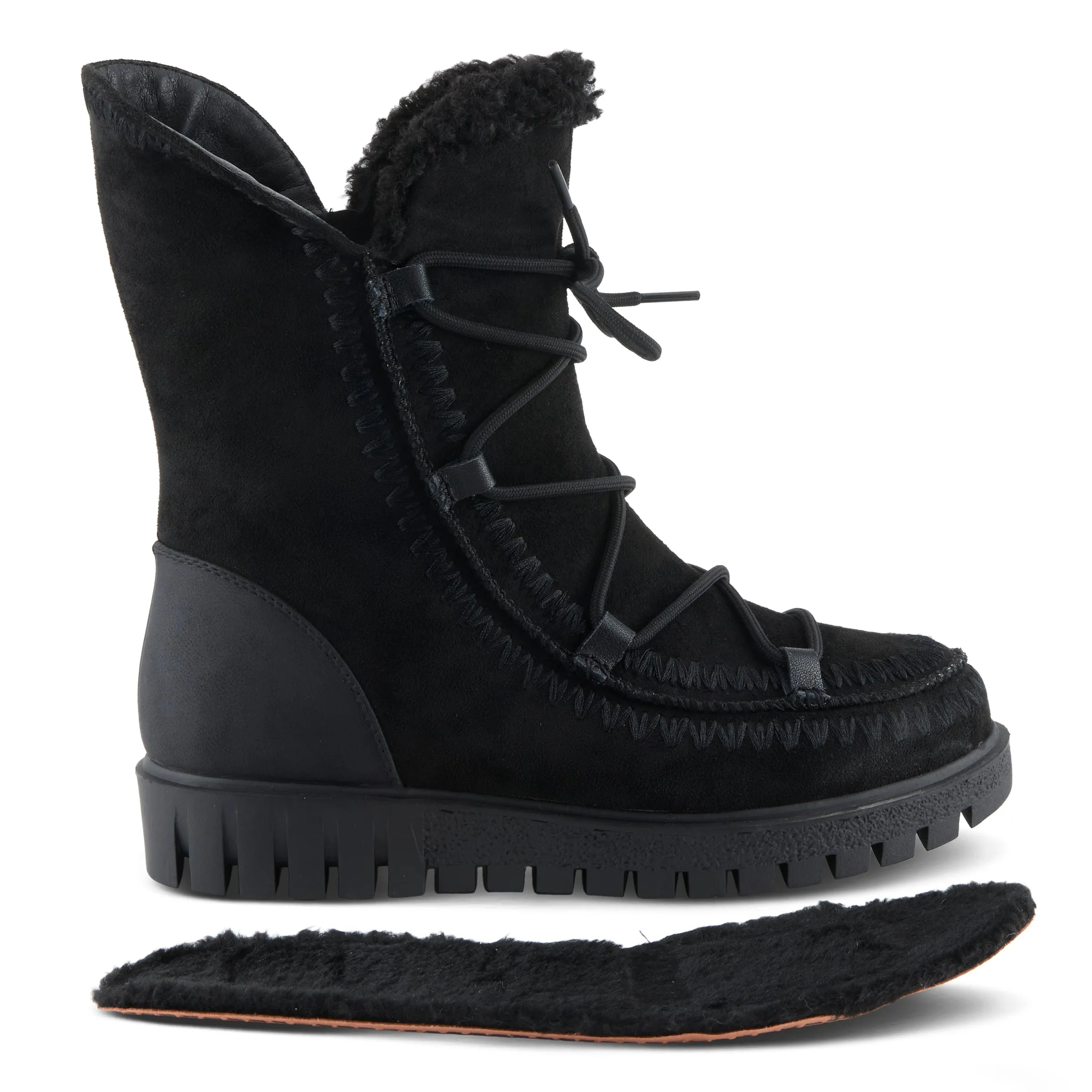 AZURA STICH MID CALF BOOTS