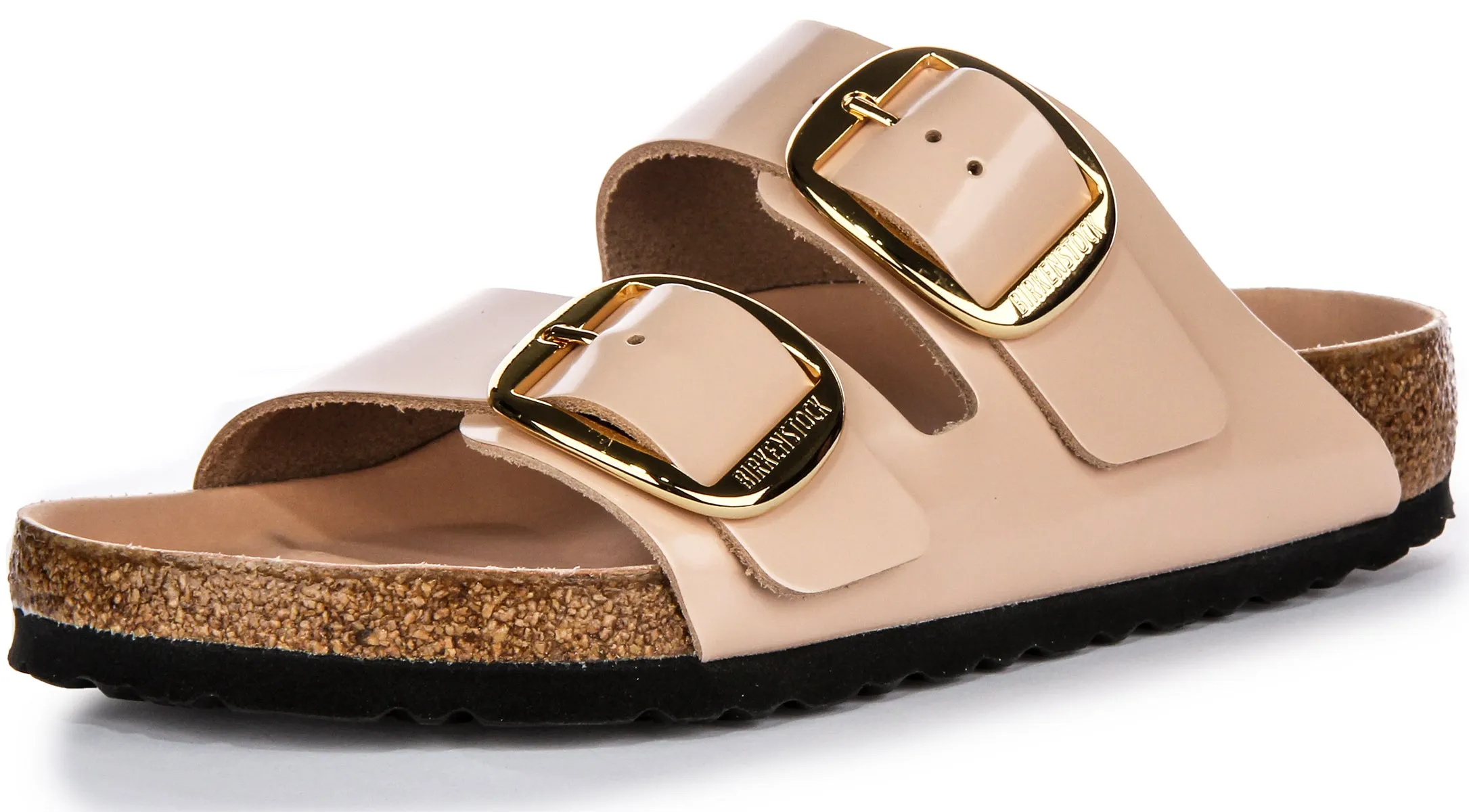 Birkenstock Arizona Big Buckle In Beige | Regular Fit