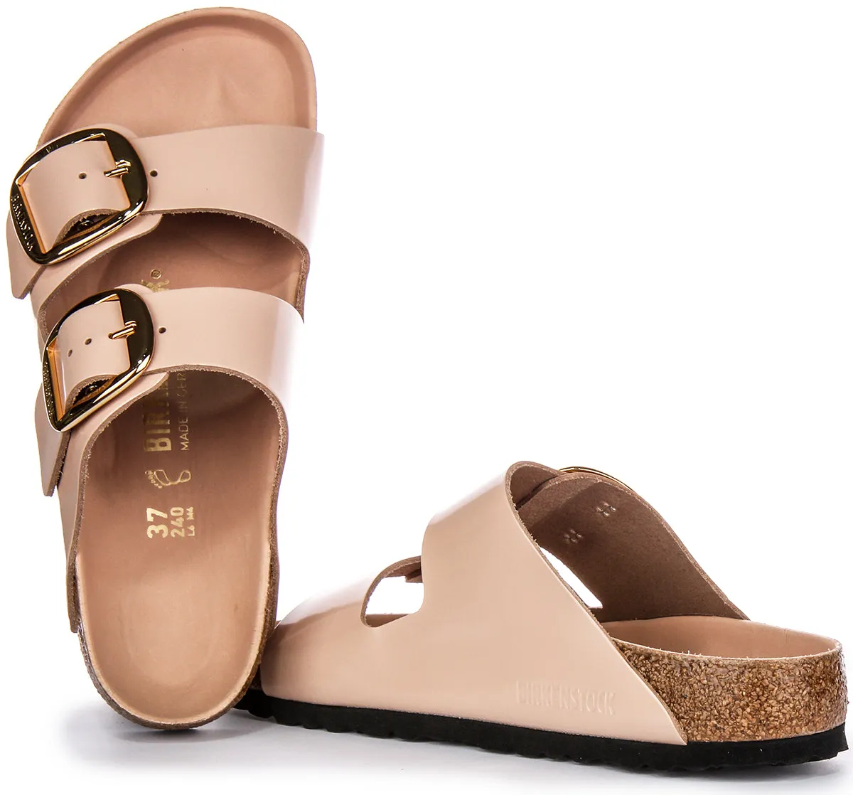 Birkenstock Arizona Big Buckle In Beige | Regular Fit
