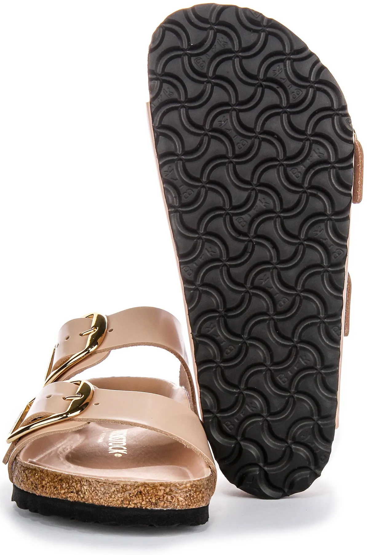 Birkenstock Arizona Big Buckle In Beige | Regular Fit