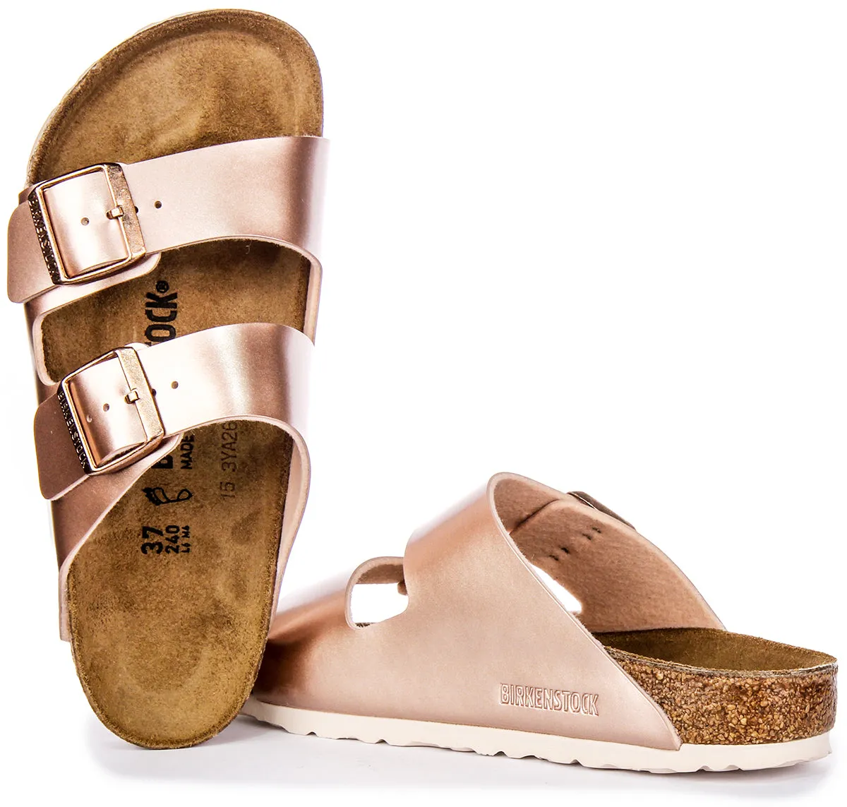 Birkenstock Arizona Kids Bs In Copper For Juniors | Regular Fit
